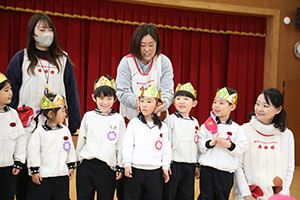 2月生まれの誕生会　「ドッジボール」　 年中組