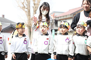 2月生まれの誕生会　「逃走中ゲーム」　 年長組