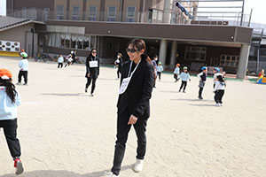 2月生まれの誕生会　「逃走中ゲーム」　 年長組