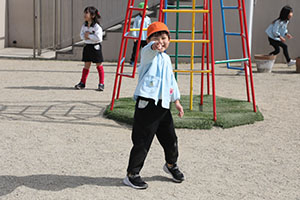 2月生まれの誕生会　「逃走中ゲーム」　 年長組