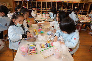 わたあめの制作　A