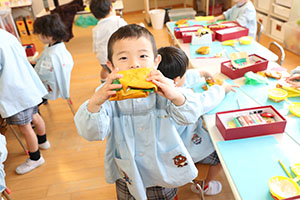 ハンバーガーの制作　ばら