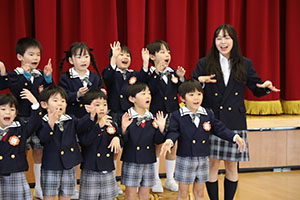 動画の撮影がありました　年長