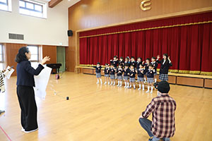 動画の撮影がありました　年長