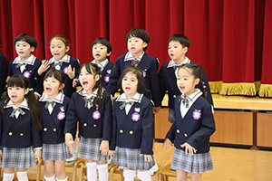 動画の撮影がありました　年長