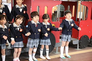 動画の撮影がありました　年長