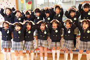 動画の撮影がありました　年長