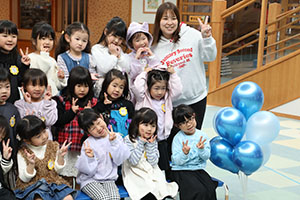 わくわくパーティ　集合写真の様子