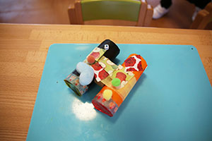 双眼鏡の制作　あひる