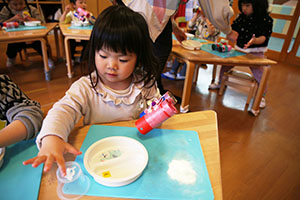 双眼鏡の制作　あひる