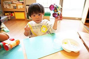 双眼鏡の制作　あひる