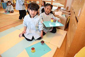 ケーキバイキングごっこ　ぱんだ