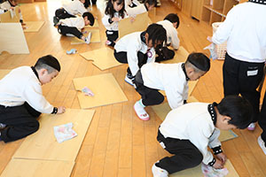 みんなで大掃除　C・うさぎ