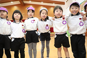 3月生まれのお誕生会 　ードッジボールー　　年長