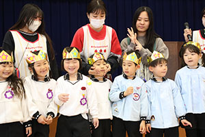 3月生まれのお誕生会 　ードッジボールー　　年長