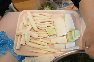 収穫した大根いただきます！　ばら