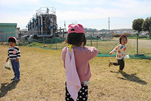 お散歩たのしかったね　ひよこ