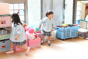 かくれんぼと宝探し　うさぎ